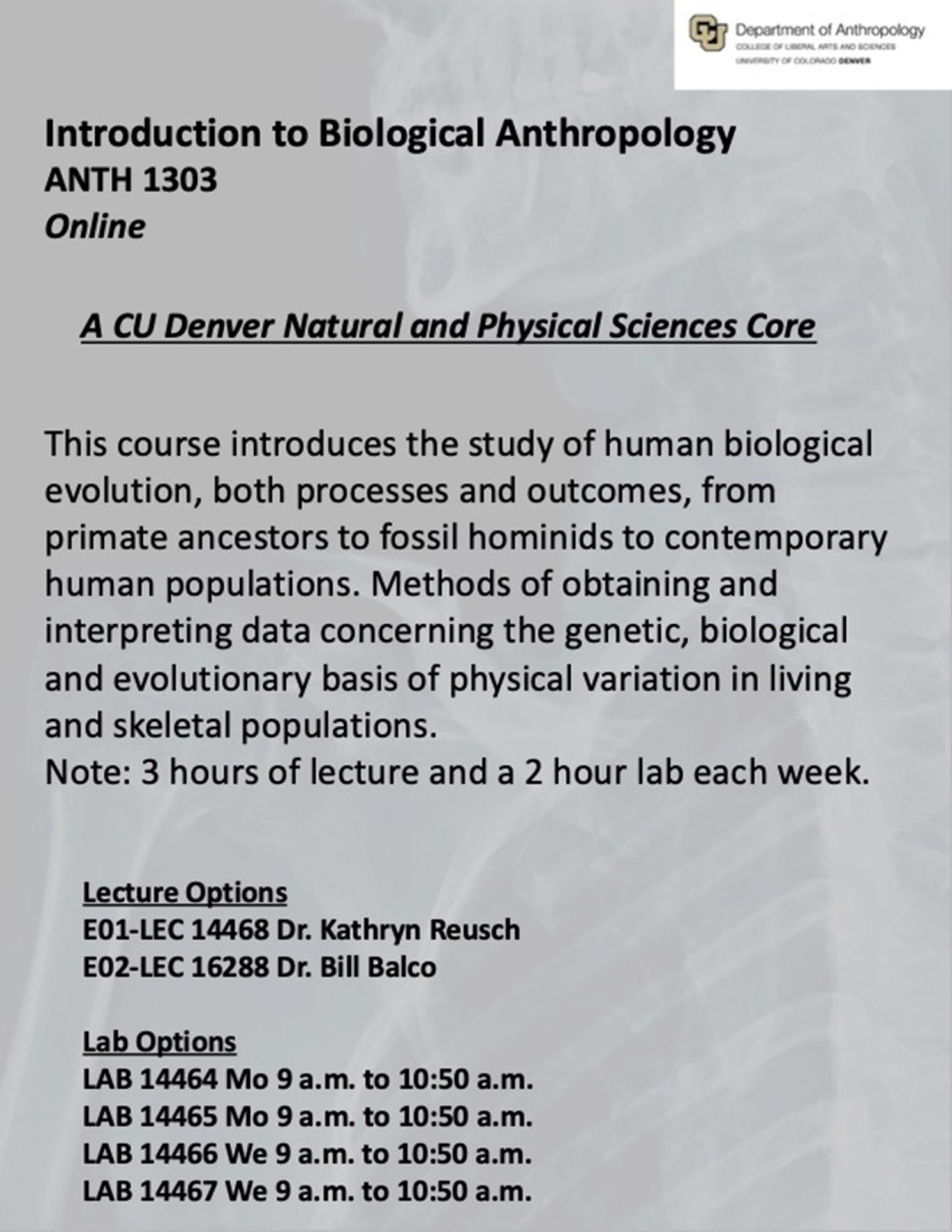 Introduction to Biological Anthropology