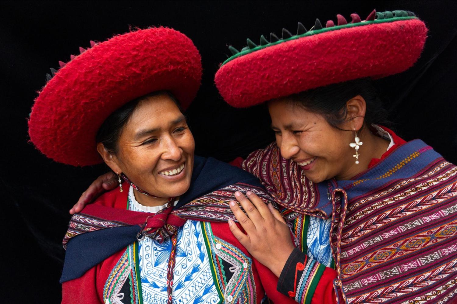 two women in traditional clothing