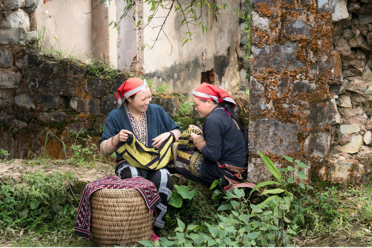 Two women sitting