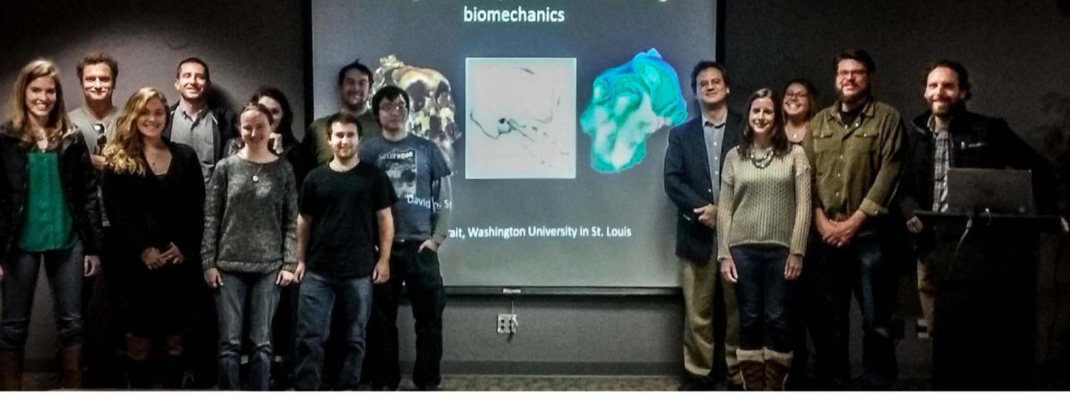 Lecture by Dr. David Straight attended by faculty and staff