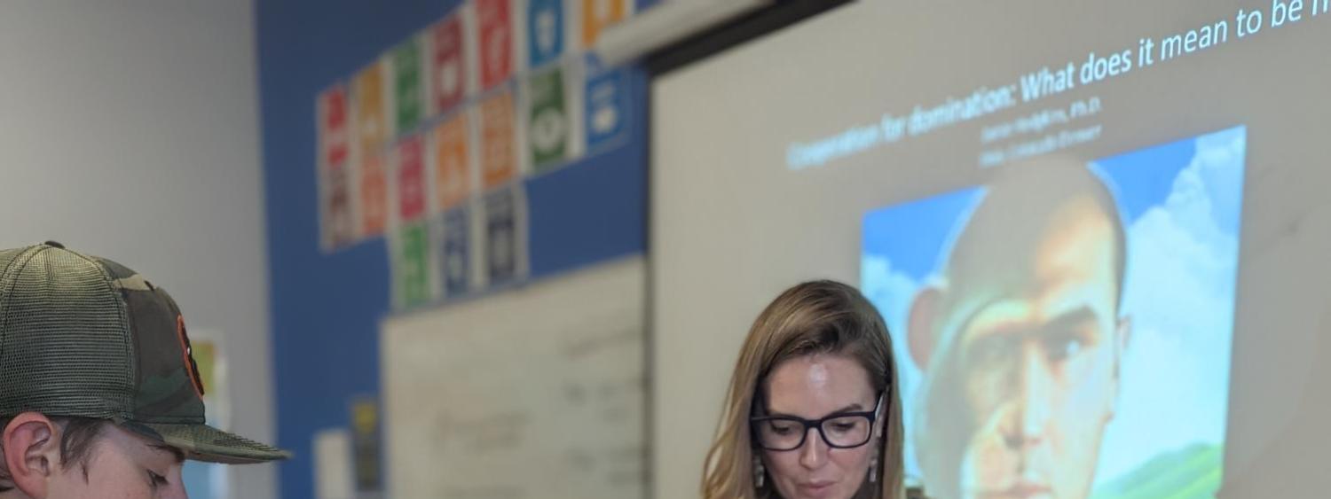 Dr. Hodgkins at Boulder High School