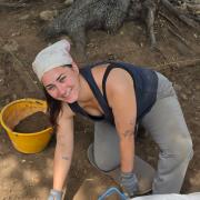 Savannah on an archaeological site