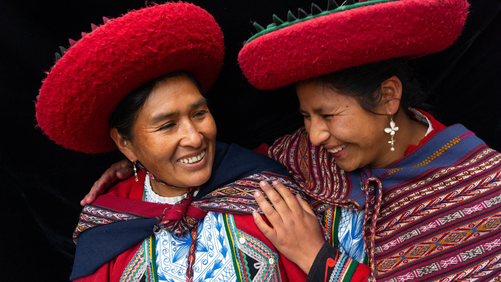 two women in traditional clothing