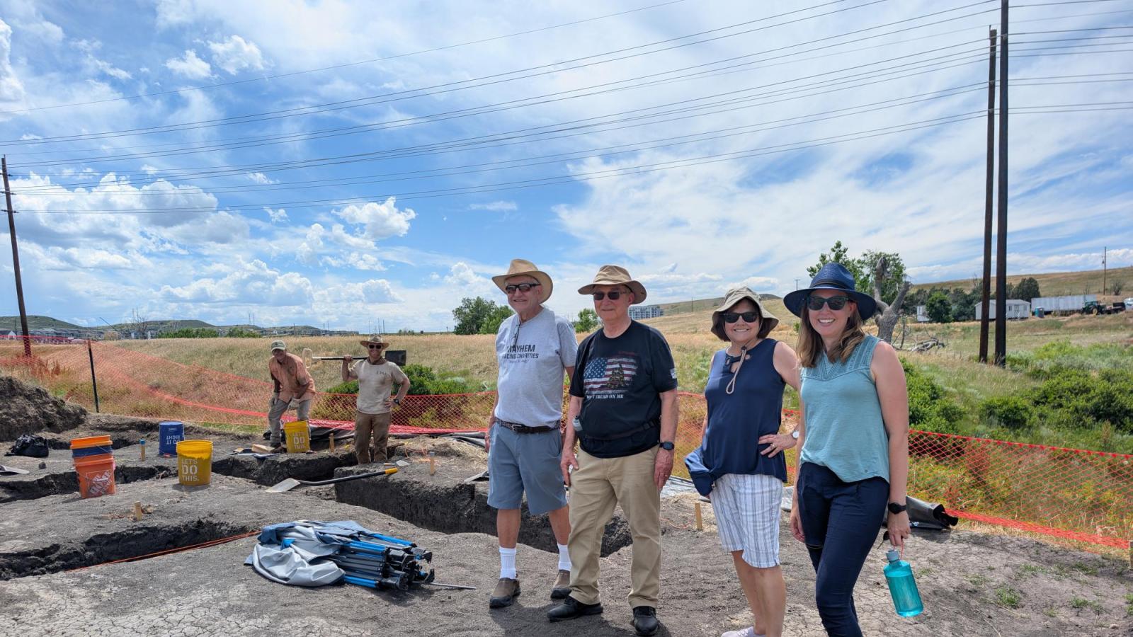 visiting excavation site