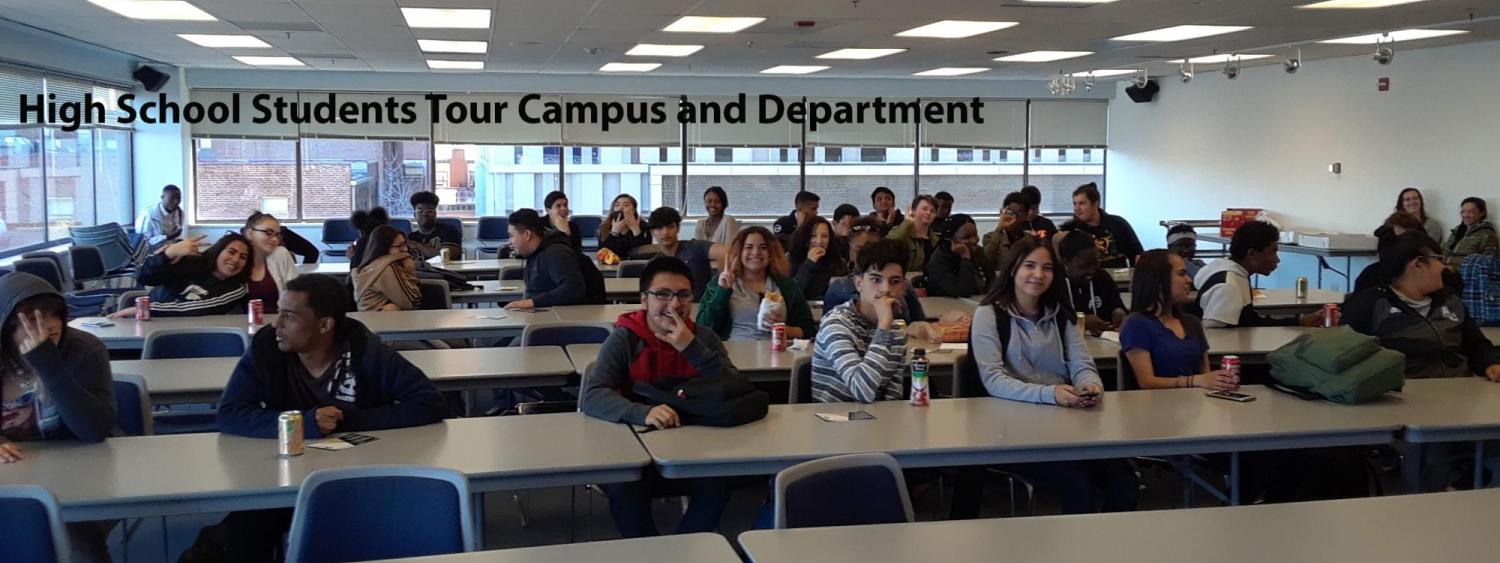 High School Students tour campus and department of chemistry