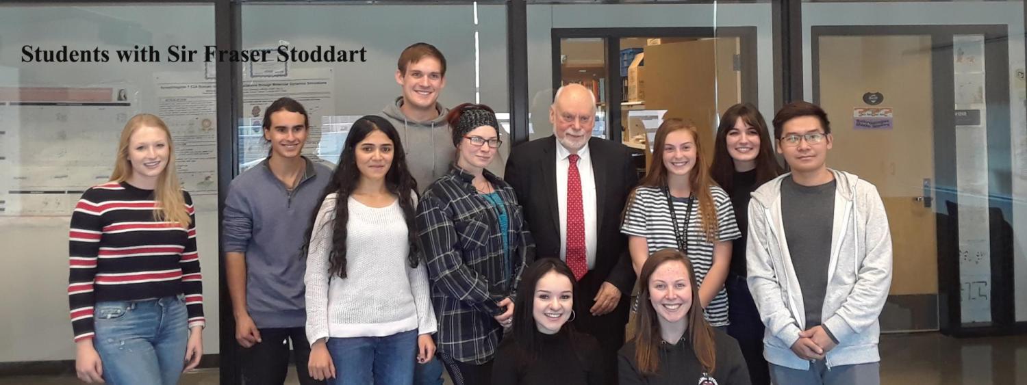 Students with Sir Fraser Stoddart
