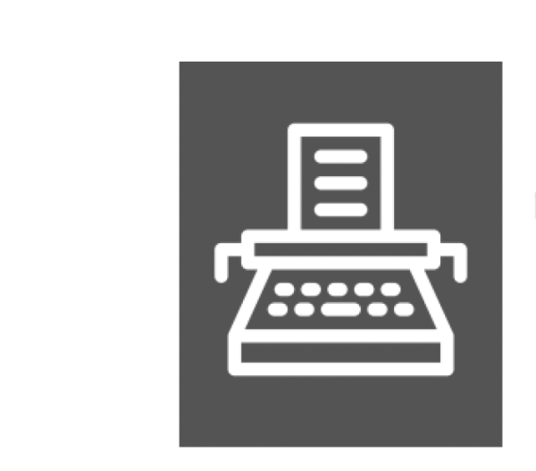 Logo of the Adjunctification Journal, a typewriter Icon
