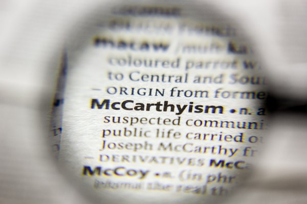 showing the word McCarthyism in the dictionary