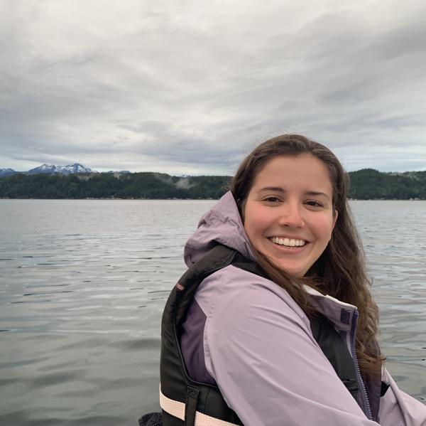 Megan Renee Duff, CLAS Fal 2024 Outstanding PhD Winner, Smiles at camera