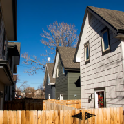 A row of homes