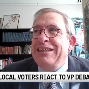 Political Science faculty on news interview