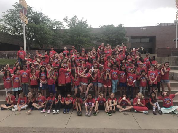 A picture of the campers that participated in the Auraria camp