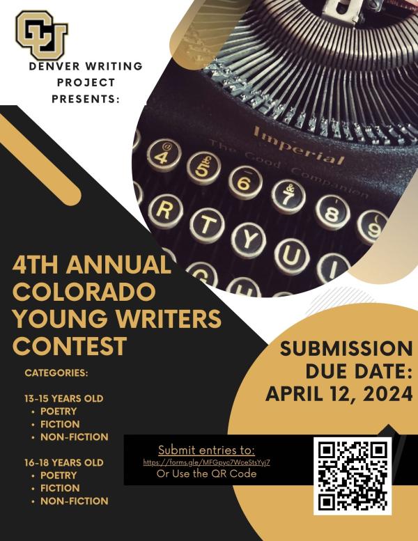 Colorado Young Writers Contest Flyer