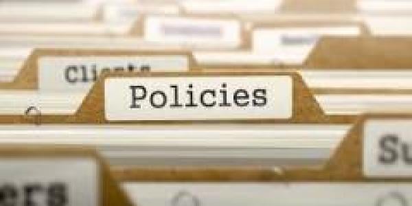 File folder labeled policies