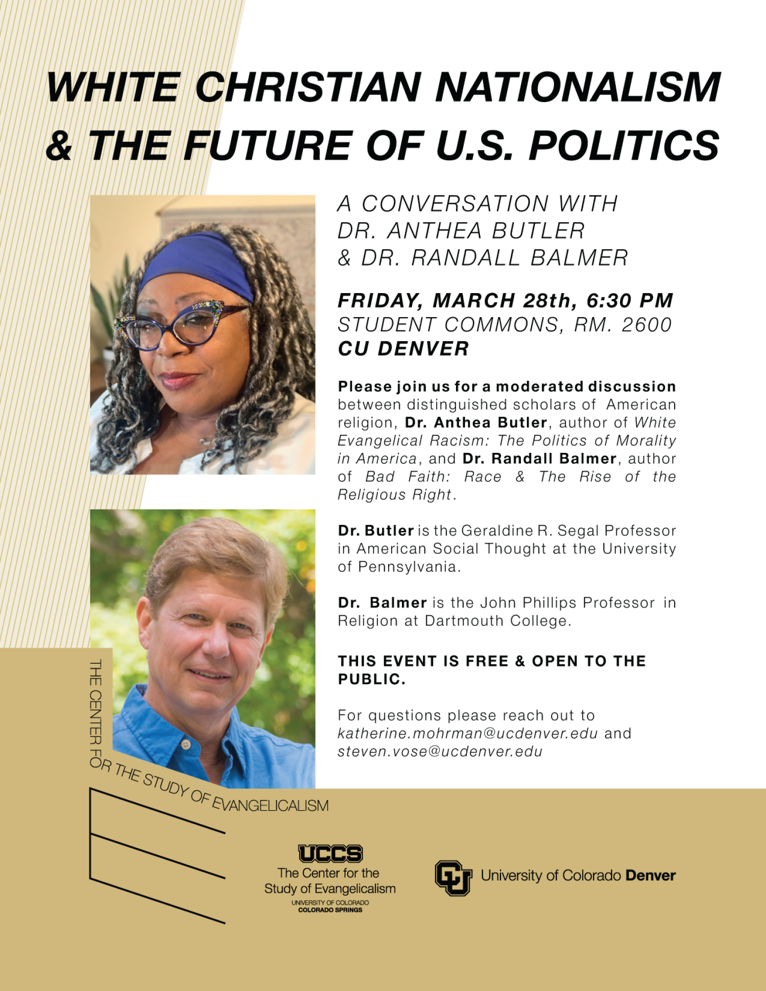 White christian nationalism and future of US politics event flyer