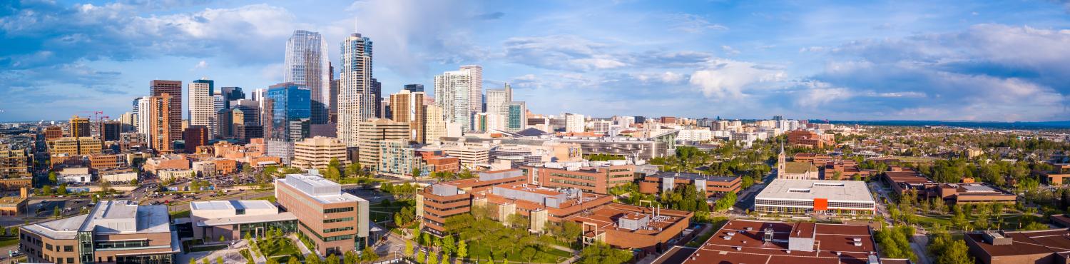 Aerial photo of Downtown Denver