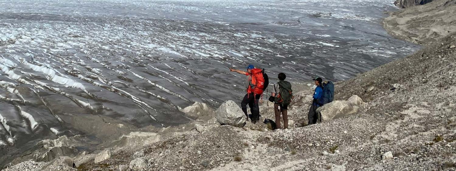Students exploring the landscapes of Patagonia