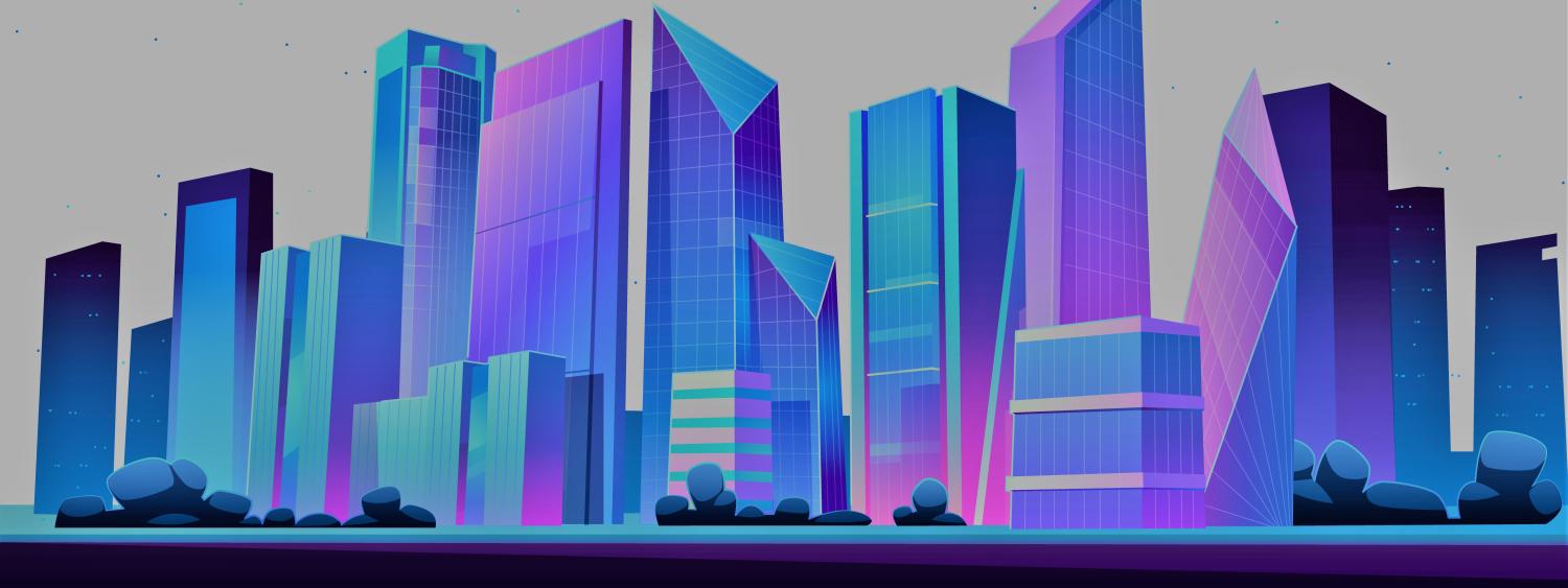 Illustration of a city skyline