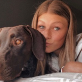 Picture of Kailyn and her dog