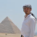 Justin Vaughan in Giza