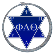 Phi Alpha Theta symbol and greek letters.