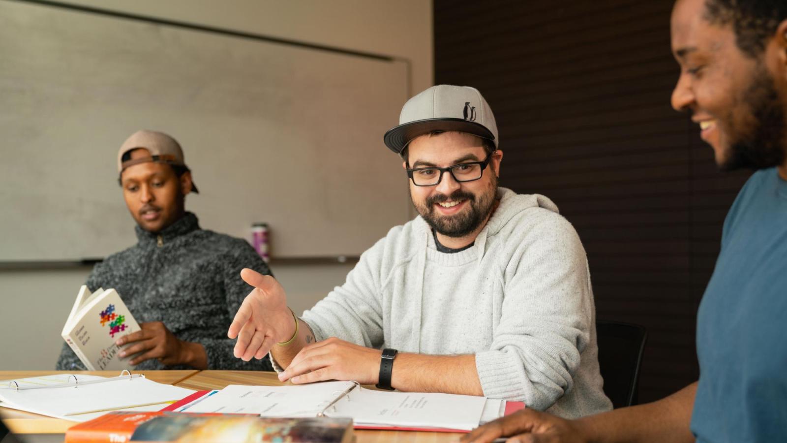 students in class