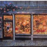 A window into an art gallary