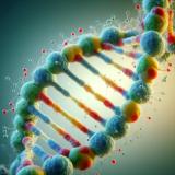 a digital image of a molecular cell