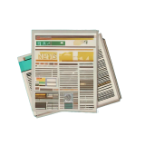 Animated picture of a newspaper