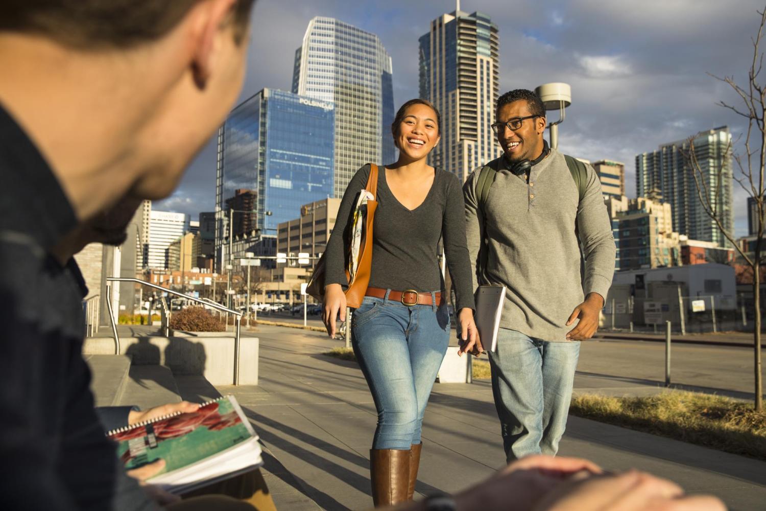 Students and city