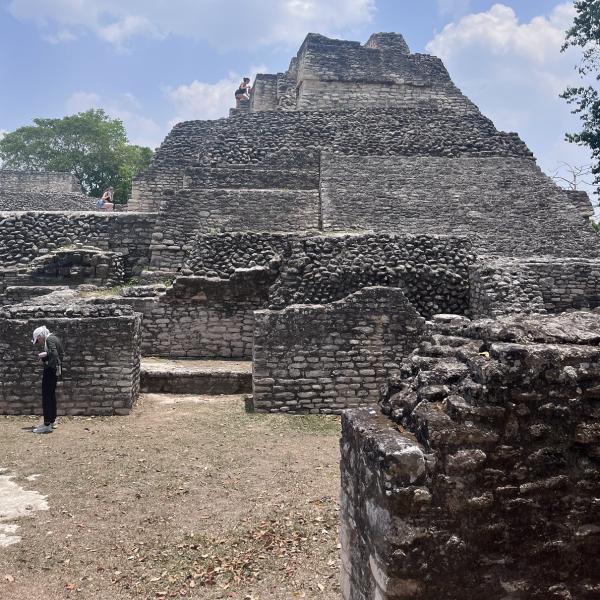 Mayan Step Pyramid Ruins