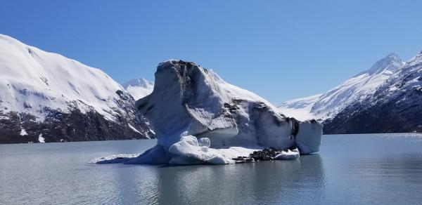 Iceberg "calving" in Alaska