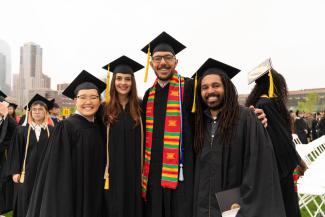 Students graduating photo