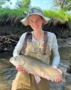 Martha Young holding a large fish