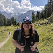 Chloe Lehnerz hiking in Italy