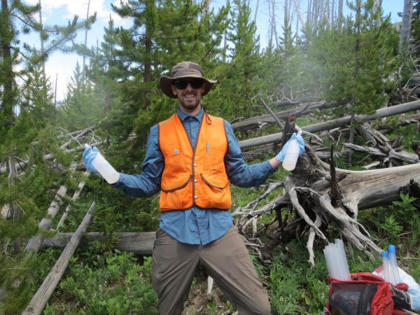 Mike Kain field sampling