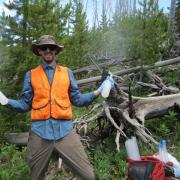 Mike Kain field sampling