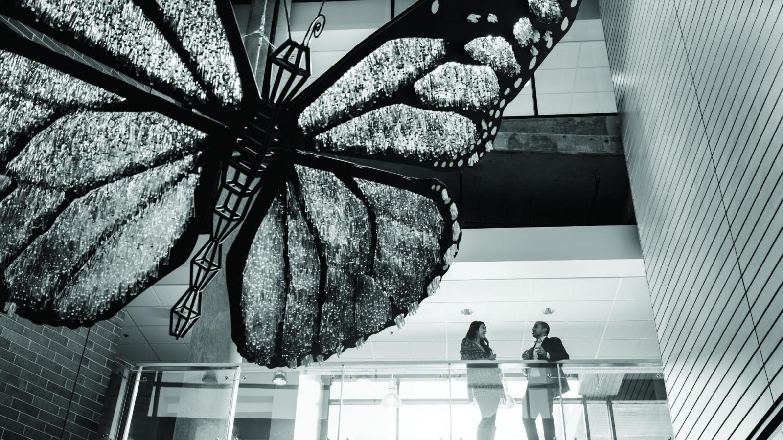 CU Denver Science Building butterfly