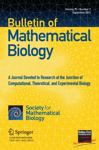 Book Cover entitled "Bulletin of Mathematical Biology"