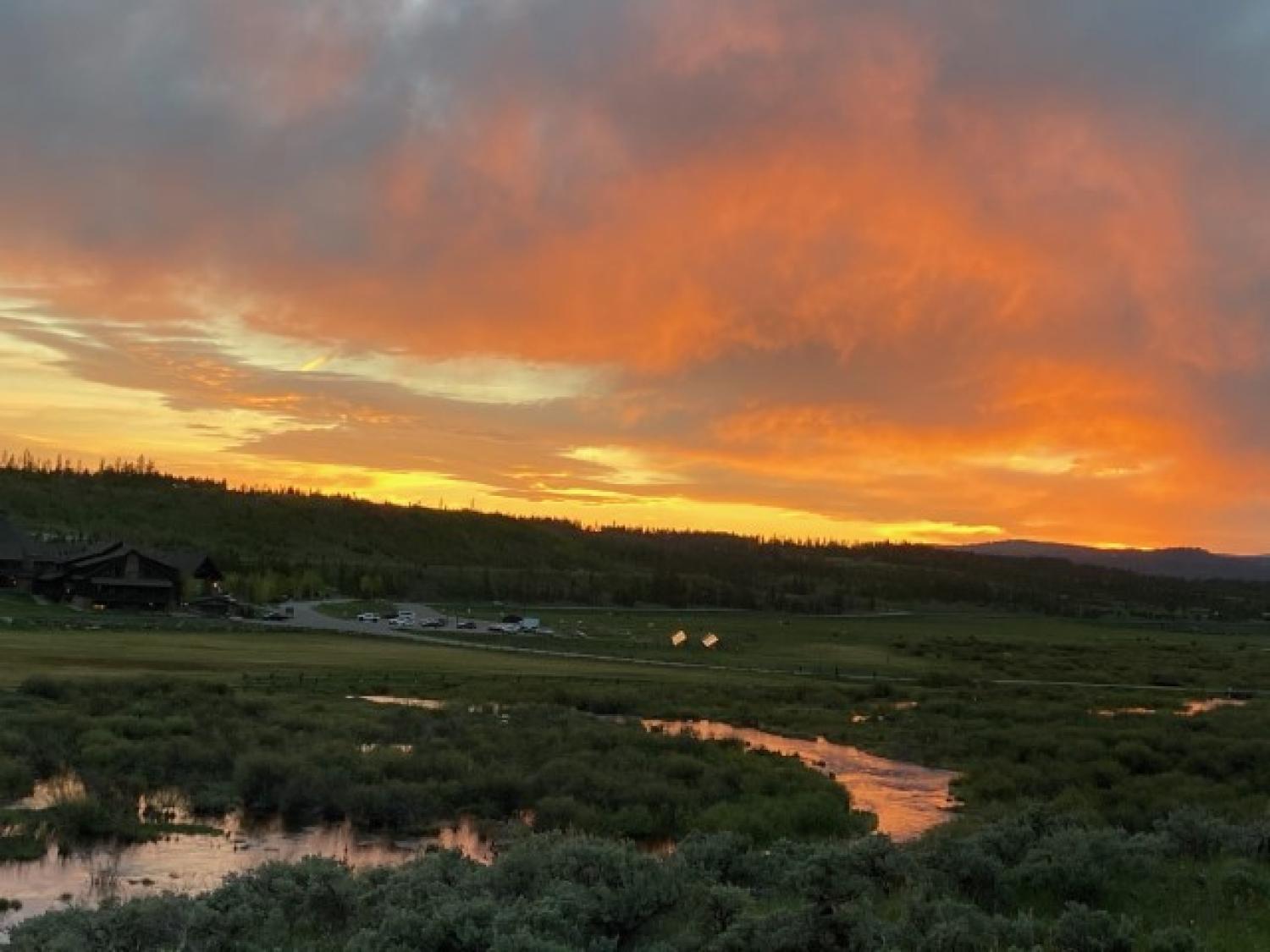 Interacting with nature settings like this one, near Devil's Thumb ranch in Colorado, may reduce stress, increase positive affect, and improve one's attention.
