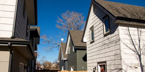 A row of homes