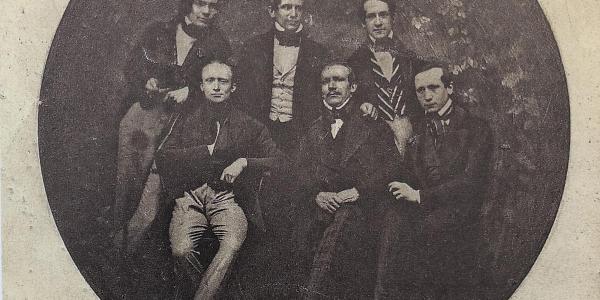 Photo of the founders of the German Society of Physics in 1845