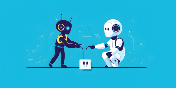 robot trying to plug itself back in