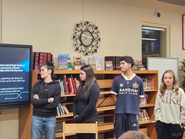 high school students giving more data science presentations