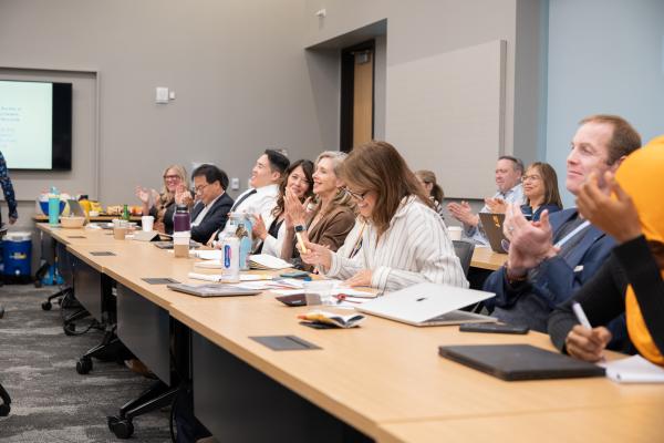Vivian Shyu looks on from the crowd