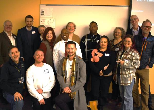 A group of folks involved with the Colorado Prison Education Program, including those from CU Denver