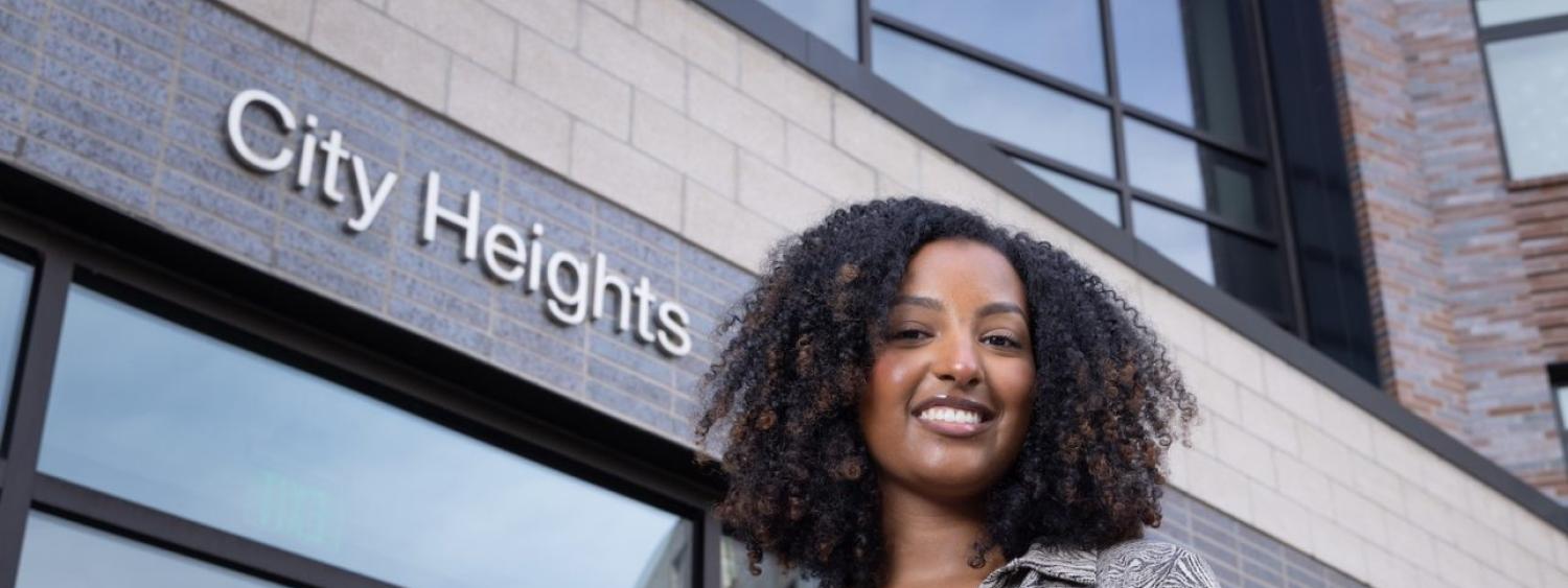 Alum Abigale Yilma, who found a research opportunity through her supervisor.