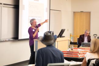 League of Women Voters rep speaks to classroom