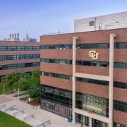 Aerial view of North Classroom