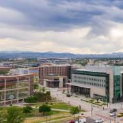 the cu denver downtown campus show from above